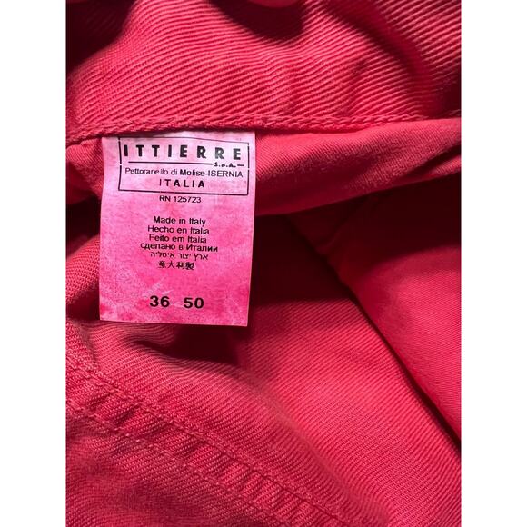 Pierre Balmain Red Jeans Waist 36" Size 36-50 - Picture 8 of 11